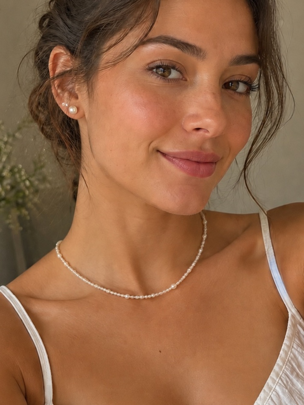 🆕set earrings and handmade pearls necklaces.